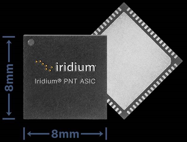 Iridium PNT ASIC anti-jamming anti-spoofing chip